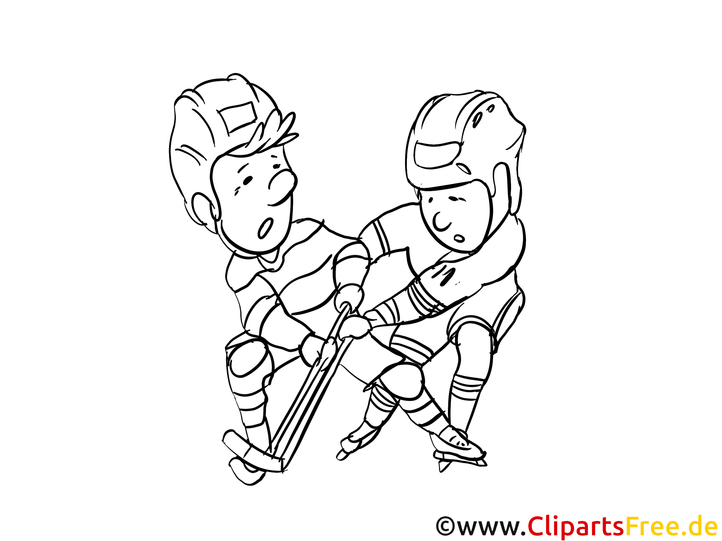 Eishockey Bilder zur Weltmeisterschaft zum Ausmalen und