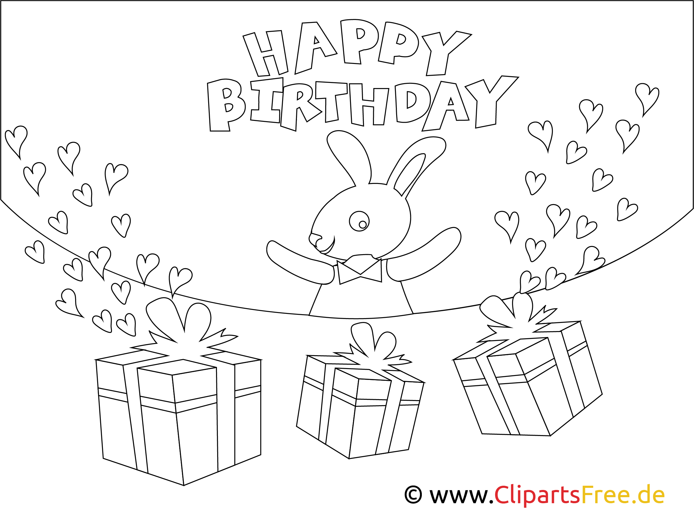 Happy Birthday kolorowanki urodziny
