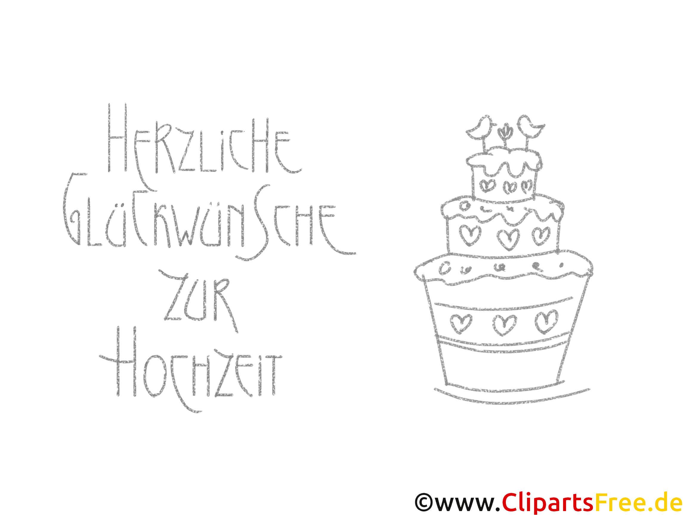Torte Herz MalvorlagenGlückwünsche zur Hochzeit