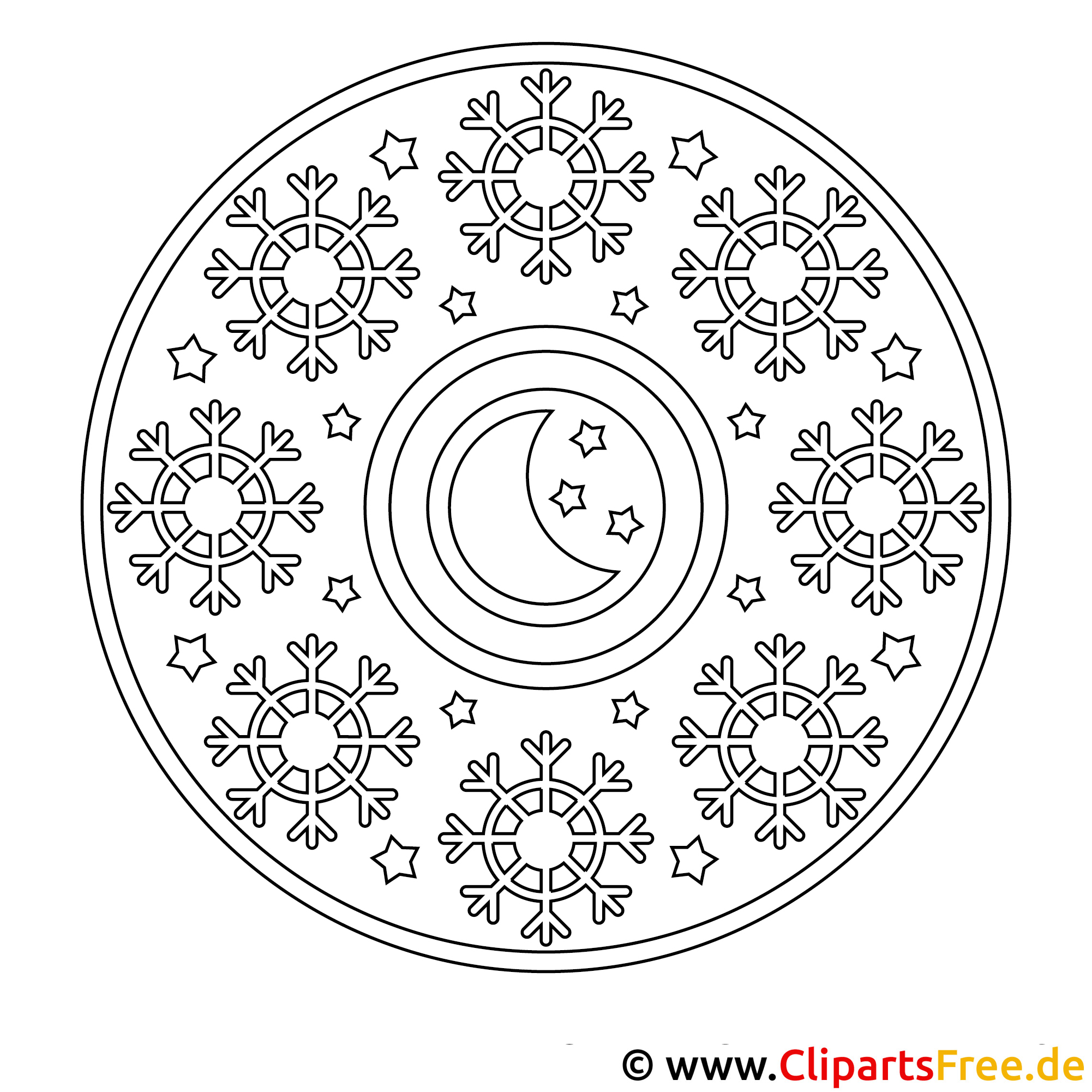 Weihnachten Mandala