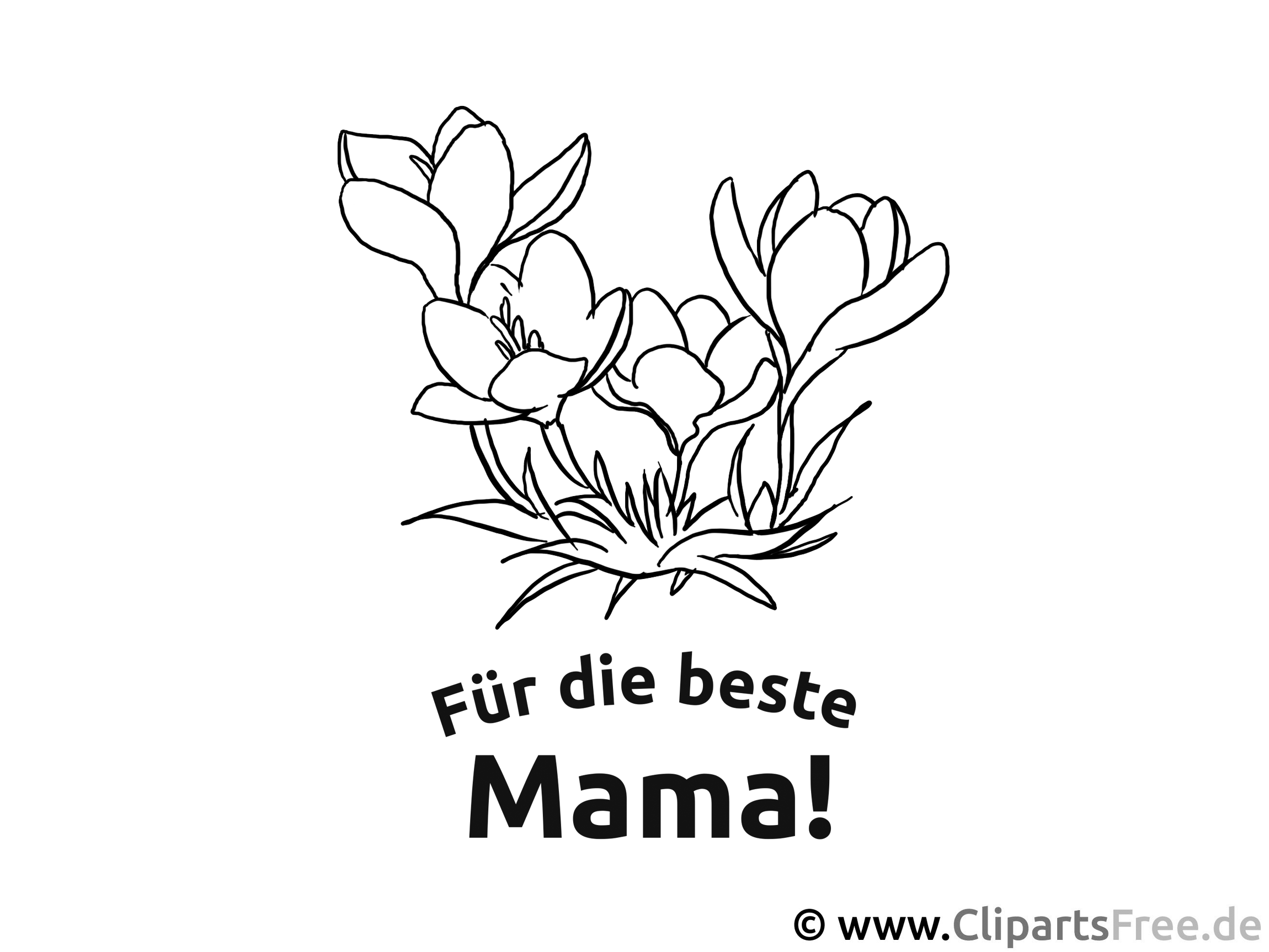 Blumenstrauß zum Muttertag Malvorlagen zum Muttertag