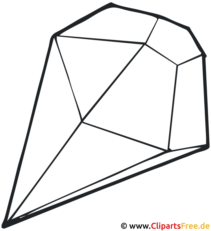 Diamant Bild zum Ausmalen gratis