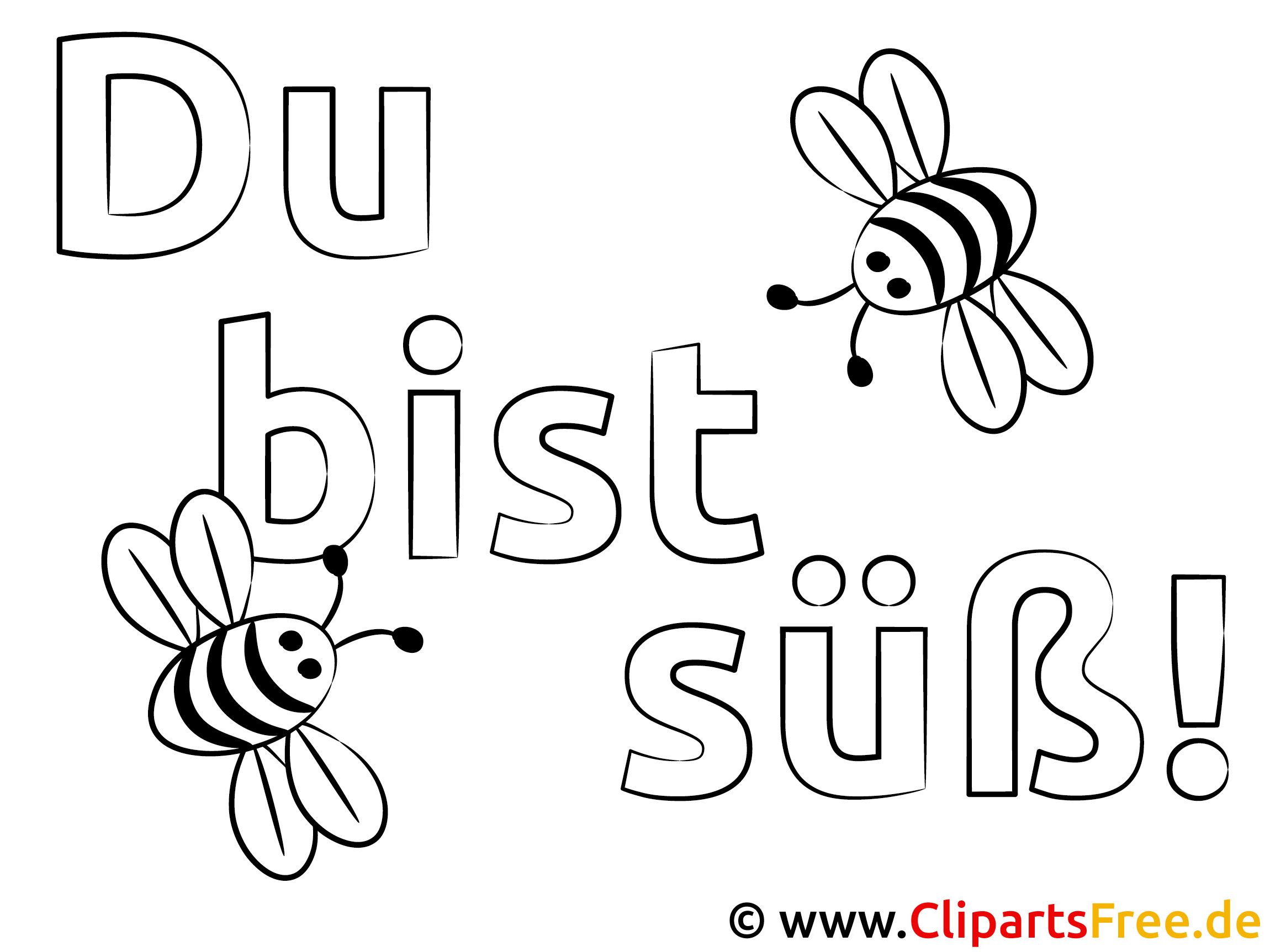 Du bist suess Malvorlage