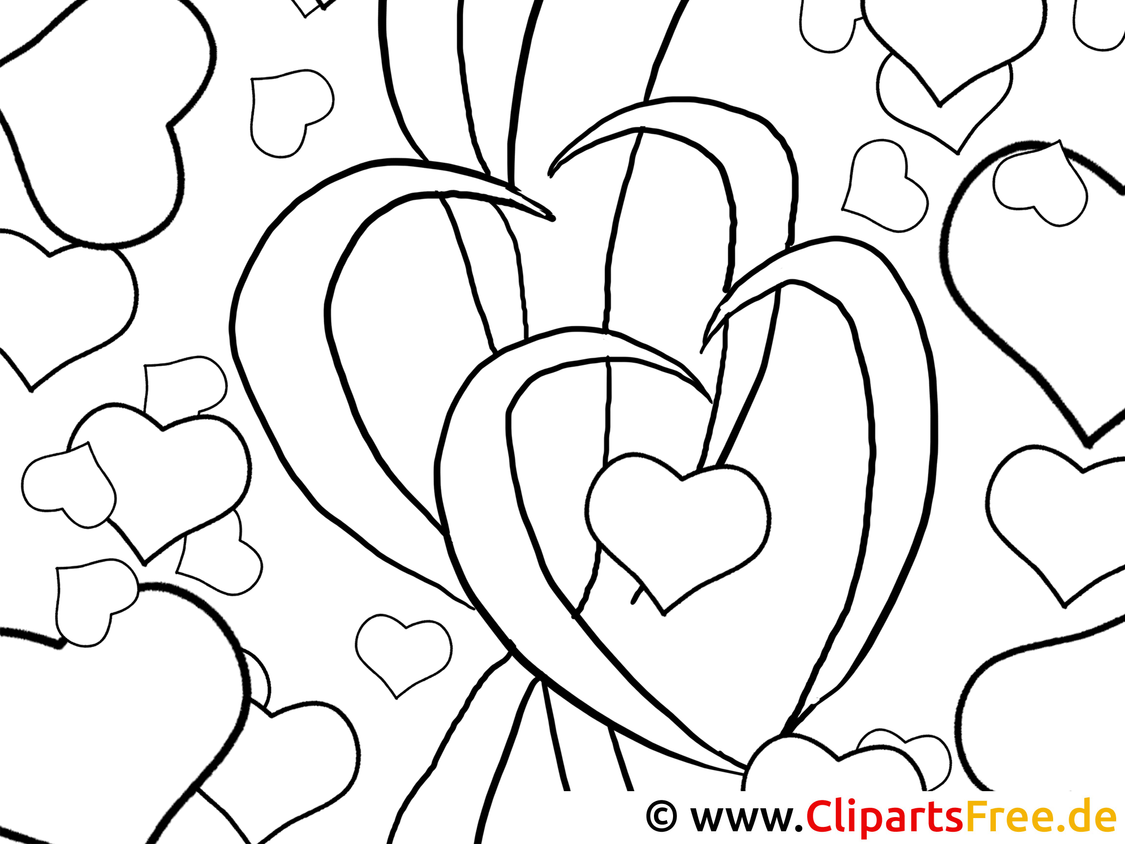 herzen valentinstag zum ausmalen