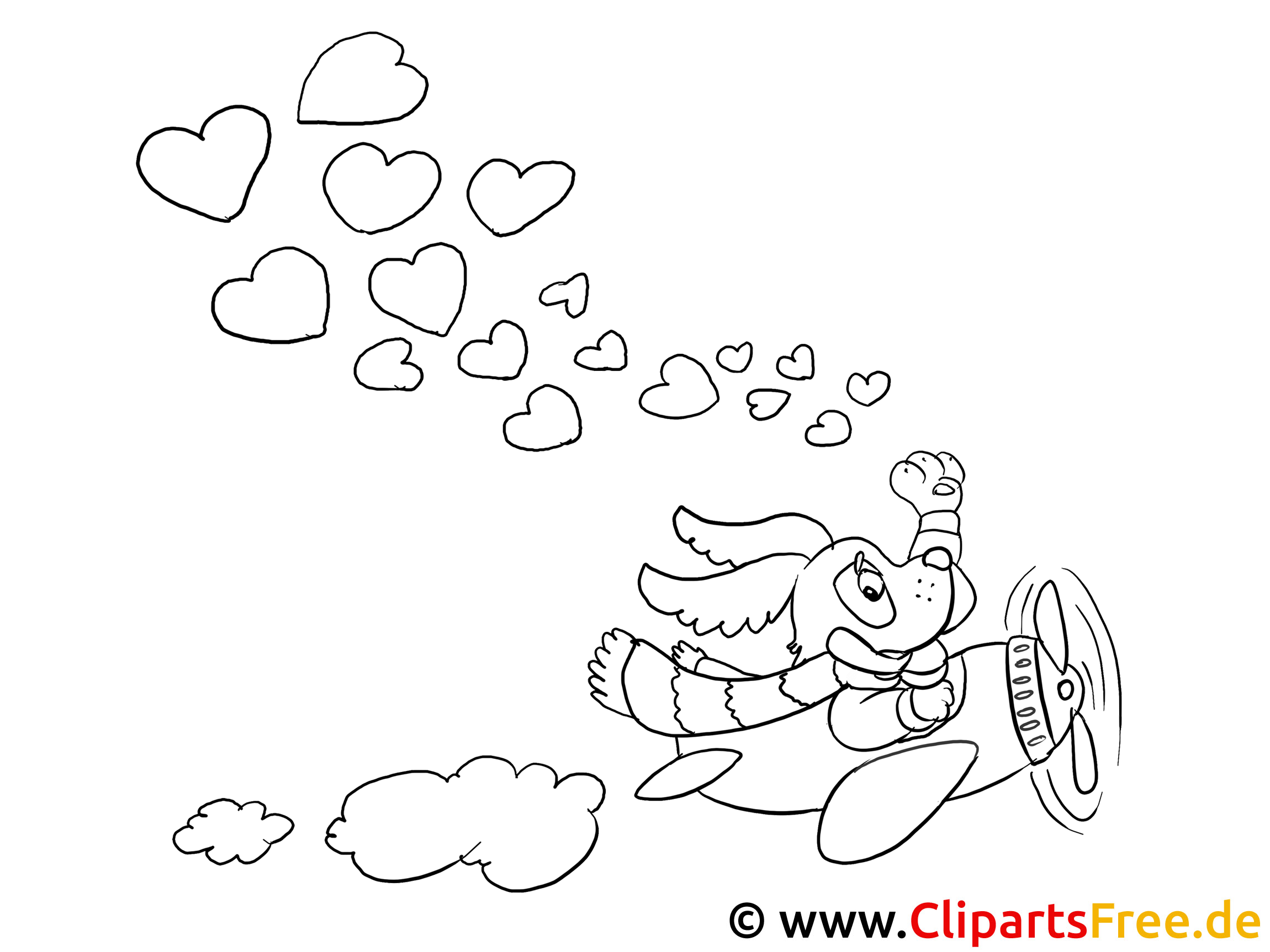 im himmel valentinstag bilder zum ausmalen