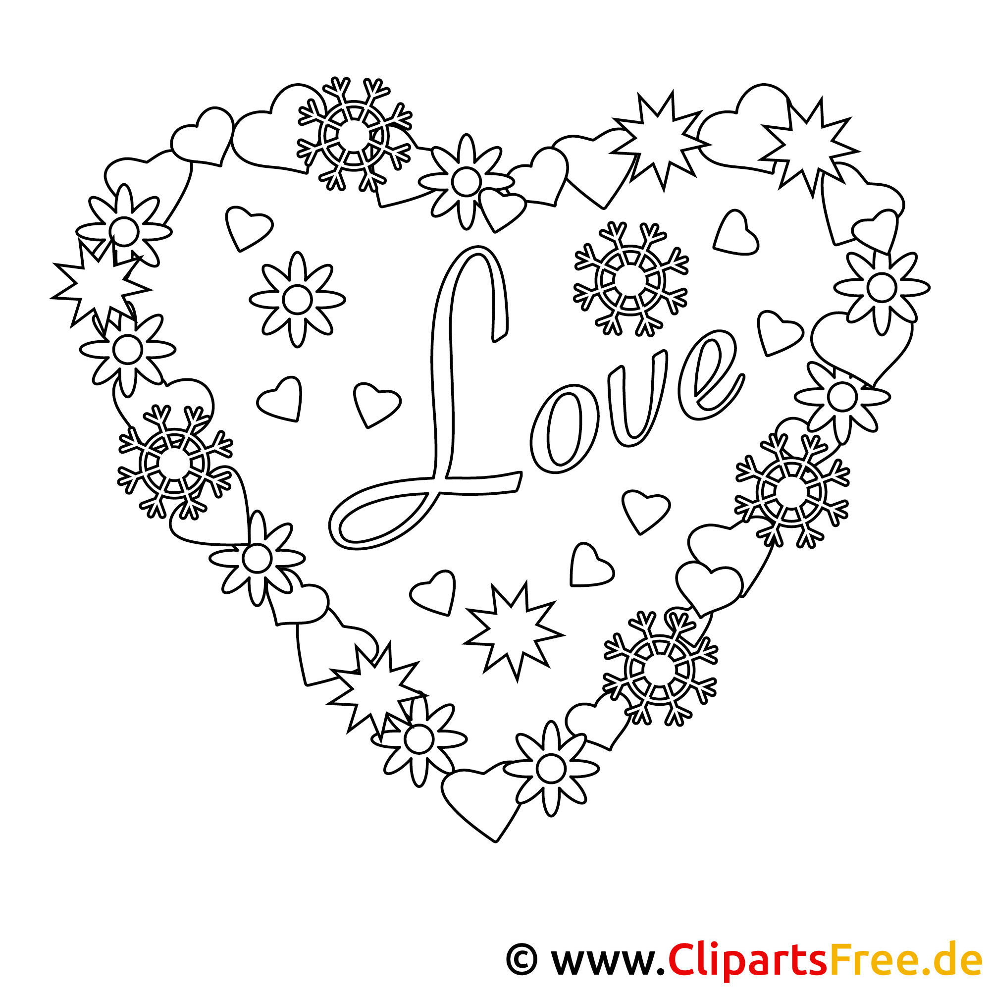 Hairstyles: AUSMALBILDER VON VALENTINSTAG ZUM DRUCKEN