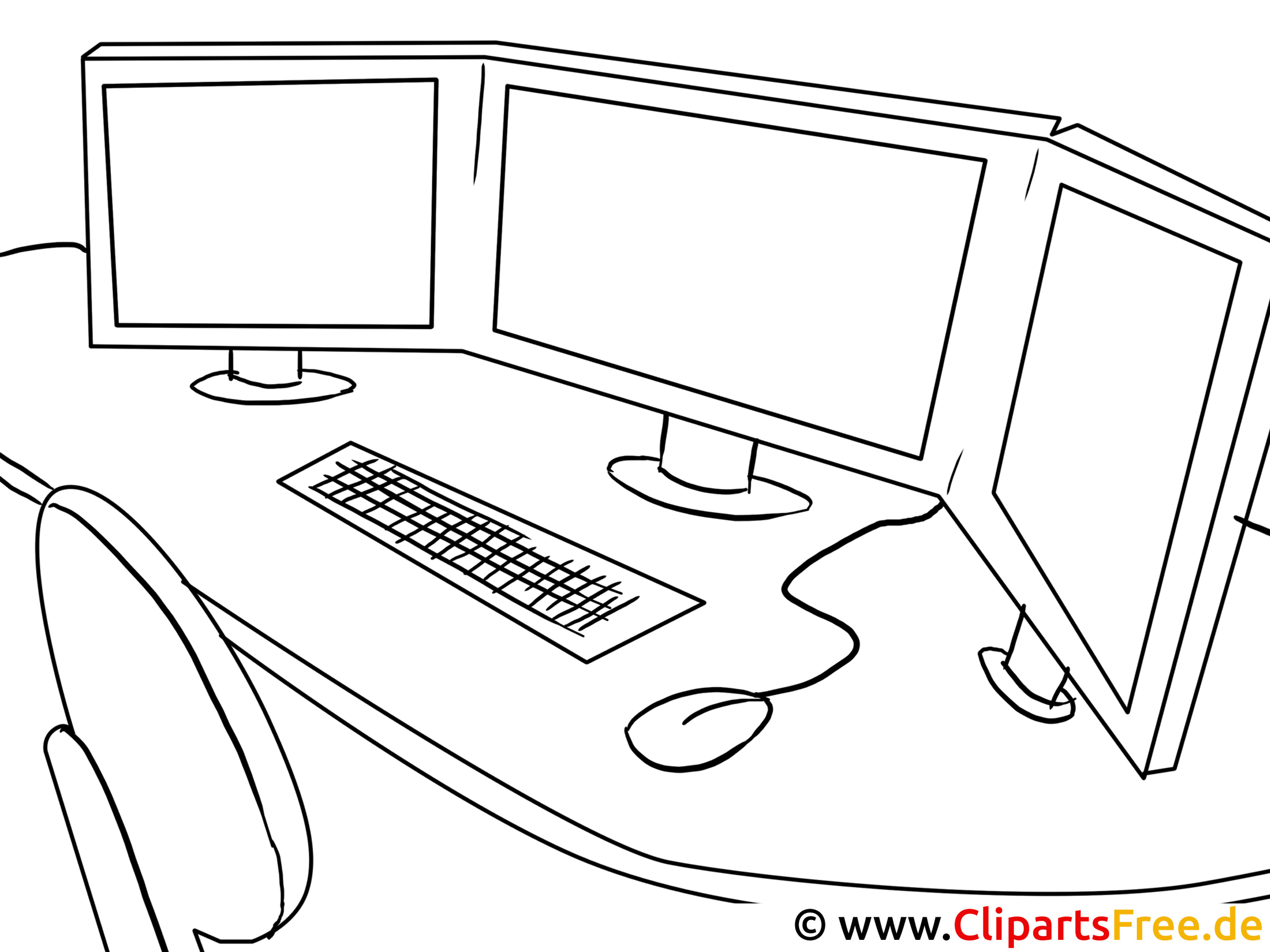 Börse Computer Bilder zum Ausmalen