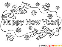 Coloring pages New Year's Eve New Year